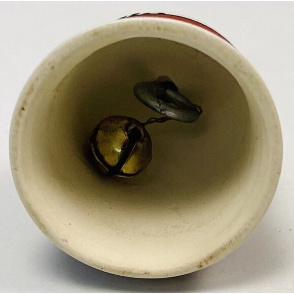 Ruidoso, NEW MEXICO Souvenir Collectible 3.75" Hand Painted Pottery & Wood BELL - Picture 3 of 3